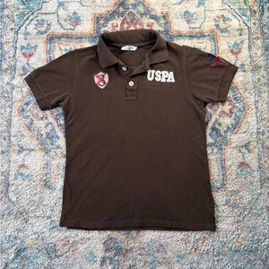 U.S. Polo Assn. Dark Brown Polo Shirt